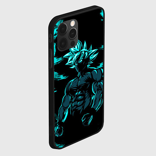 Чехол iPhone 12 Pro Max Goku - Dragon ball / 3D-Черный – фото 2