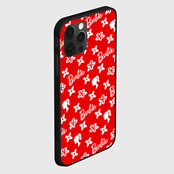 Чехол для iPhone 12 Pro Max Барби паттерн красный, цвет: 3D-черный — фото 2