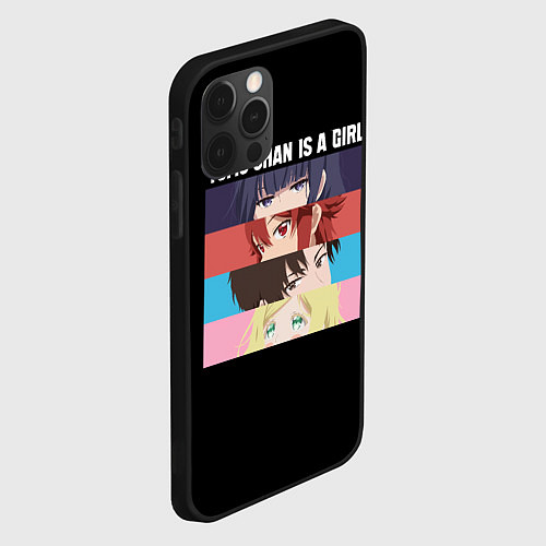 Чехол iPhone 12 Pro Max Tomo chan Is a Girl - Аниме / 3D-Черный – фото 2