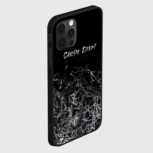 Чехол iPhone 12 Pro Max Carpe diem, лови мгновение / 3D-Черный – фото 2