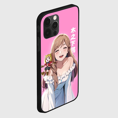 Чехол iPhone 12 Pro Max Моя любовь 999 уровня к Ямаде - Ананочка / 3D-Черный – фото 2