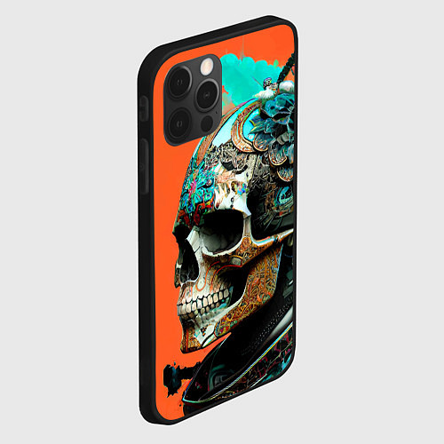 Чехол iPhone 12 Pro Max Art skull - irezumi - Japan / 3D-Черный – фото 2