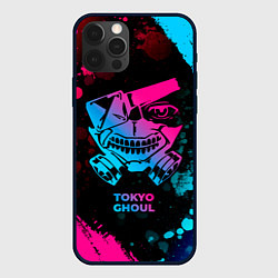 Чехол для iPhone 12 Pro Max Tokyo Ghoul - neon gradient, цвет: 3D-черный