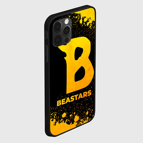 Чехол iPhone 12 Pro Max Beastars - gold gradient / 3D-Черный – фото 2