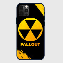 Чехол для iPhone 12 Pro Max Fallout - gold gradient, цвет: 3D-черный