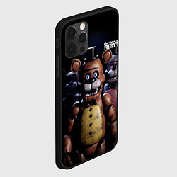 Чехол для iPhone 12 Pro Max Five Nights at Freddys персонажи, цвет: 3D-черный — фото 2