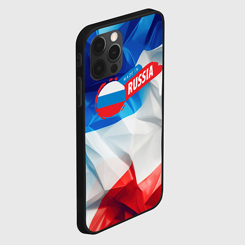 Чехол iPhone 12 Pro Max Made in Russia / 3D-Черный – фото 2