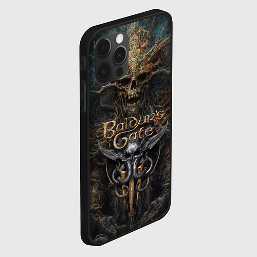 Чехол iPhone 12 Pro Max Baldurs Gate 3 / 3D-Черный – фото 2