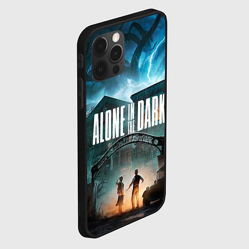 Чехол iPhone 12 Pro Max Особняк Alone in the dark / 3D-Черный – фото 2