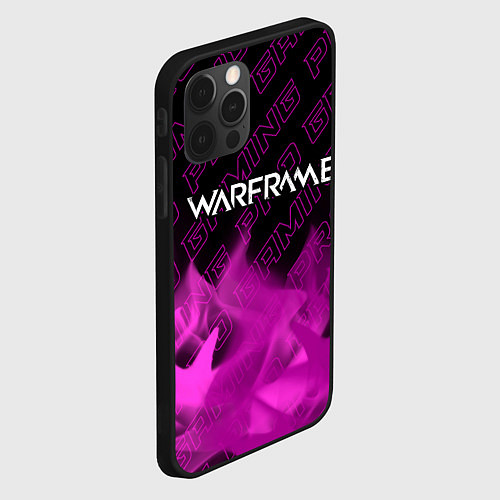 Чехол iPhone 12 Pro Max Warframe pro gaming: символ сверху / 3D-Черный – фото 2