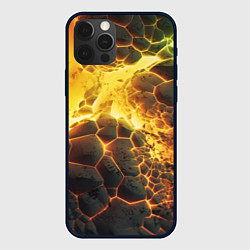 Чехол iPhone 12 Pro Max Разлом плит из лавы