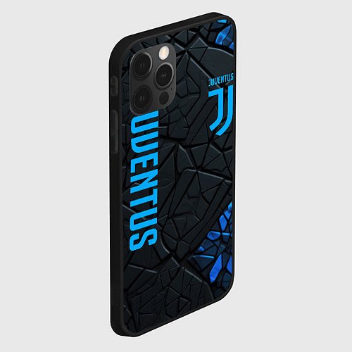 Чехол iPhone 12 Pro Max Juventus logo / 3D-Черный – фото 2