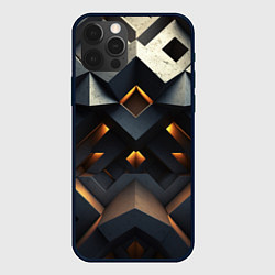 Чехол для iPhone 12 Pro Max Объемные конструкция, цвет: 3D-черный