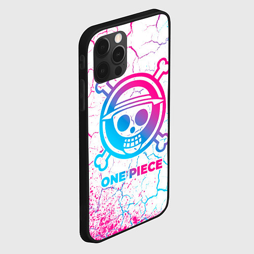 Чехол iPhone 12 Pro Max One Piece neon gradient style / 3D-Черный – фото 2