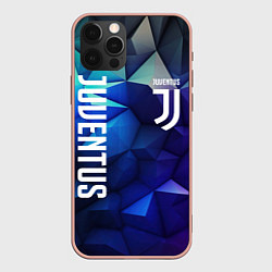 Чехол для iPhone 12 Pro Max Juventus logo blue, цвет: 3D-светло-розовый