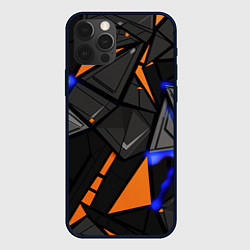 Чехол для iPhone 12 Pro Max Orange black style, цвет: 3D-черный