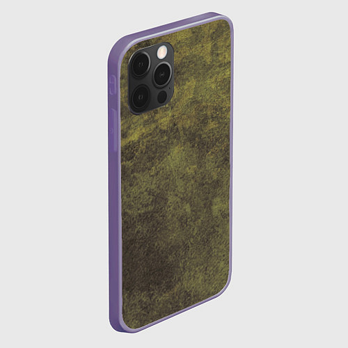 Чехол iPhone 12 Pro Max Текстура - Dirty green / 3D-Серый – фото 2