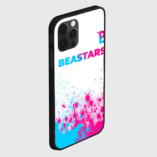 Чехол iPhone 12 Pro Max Beastars neon gradient style: символ сверху / 3D-Черный – фото 2