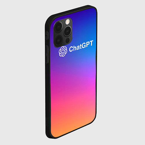 Чехол iPhone 12 Pro Max ChatGPT / 3D-Черный – фото 2