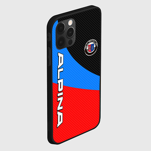 Чехол iPhone 12 Pro Max Alpina - classic colors / 3D-Черный – фото 2