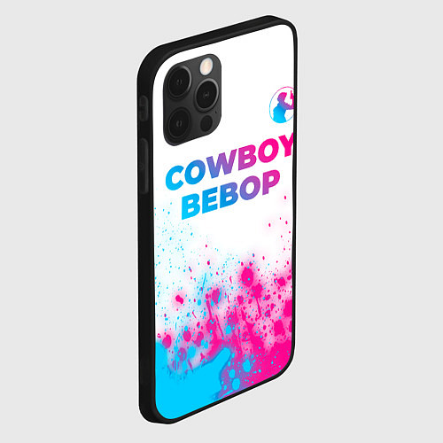 Чехол iPhone 12 Pro Max Cowboy Bebop neon gradient style: символ сверху / 3D-Черный – фото 2