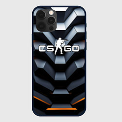 Чехол для iPhone 12 Pro Max CSGO объемная конструкция, цвет: 3D-черный