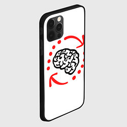 Чехол для iPhone 12 Pro Max Мозг долго загружает, цвет: 3D-черный — фото 2