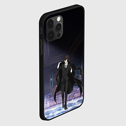 Чехол для iPhone 12 Pro Max Дазай - великий из бродячих псов, цвет: 3D-черный — фото 2