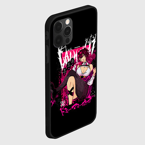 Чехол iPhone 12 Pro Max Кафка - Хонкай / 3D-Черный – фото 2
