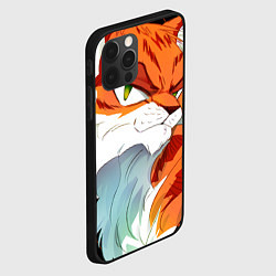 Чехол для iPhone 12 Pro Max Рыжий хитрый мультяшный кот, цвет: 3D-черный — фото 2