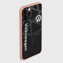 Чехол для iPhone 12 Pro Max Volkswagen - classic black, цвет: 3D-светло-розовый — фото 2