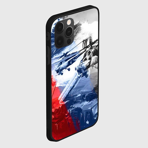 Чехол iPhone 12 Pro Max Армия РФ / 3D-Черный – фото 2