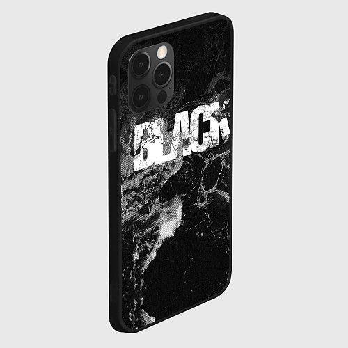 Чехол iPhone 12 Pro Max Black - abstract / 3D-Черный – фото 2