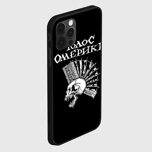 Чехол iPhone 12 Pro Max Голос Омерики / 3D-Черный – фото 2