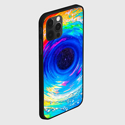 Чехол для iPhone 12 Pro Max Портал водоворот в иное измерение, цвет: 3D-черный — фото 2