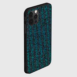 Чехол для iPhone 12 Pro Max Паттерн мозаика зелёный, цвет: 3D-черный — фото 2
