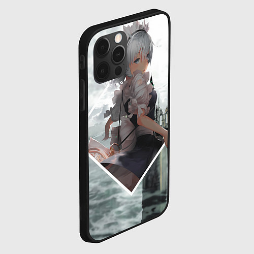 Чехол iPhone 12 Pro Max Touhou Project Sakuya Izayoi / 3D-Черный – фото 2