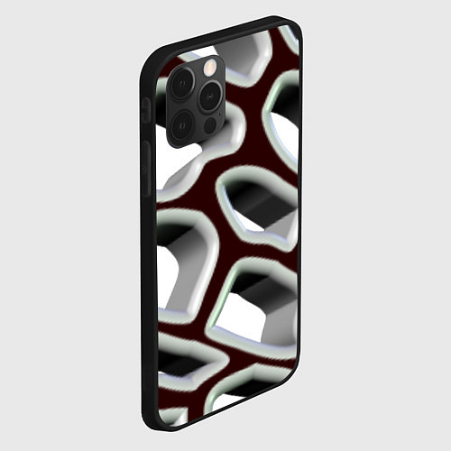 Чехол iPhone 12 Pro Max Объемная сеть / 3D-Черный – фото 2