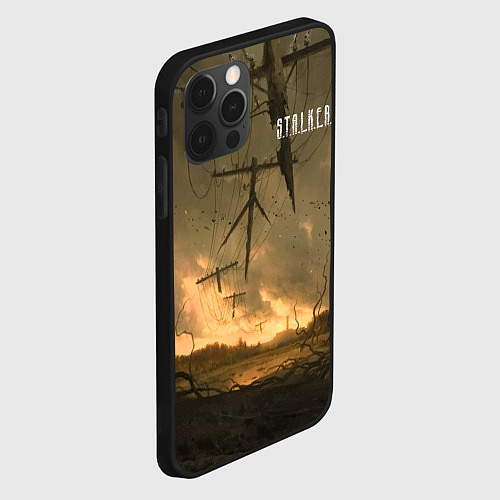 Чехол iPhone 12 Pro Max STALKER Рассвет / 3D-Черный – фото 2