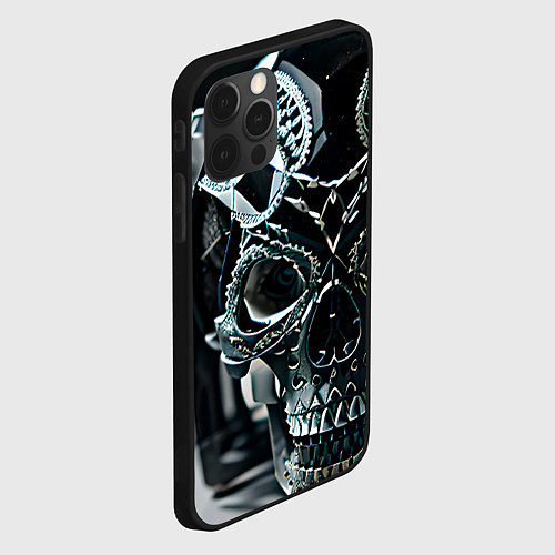 Чехол iPhone 12 Pro Max Смутный взгляд / 3D-Черный – фото 2