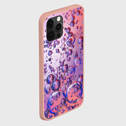Чехол для iPhone 12 Pro Max Пузыри в жидкости, цвет: 3D-светло-розовый — фото 2
