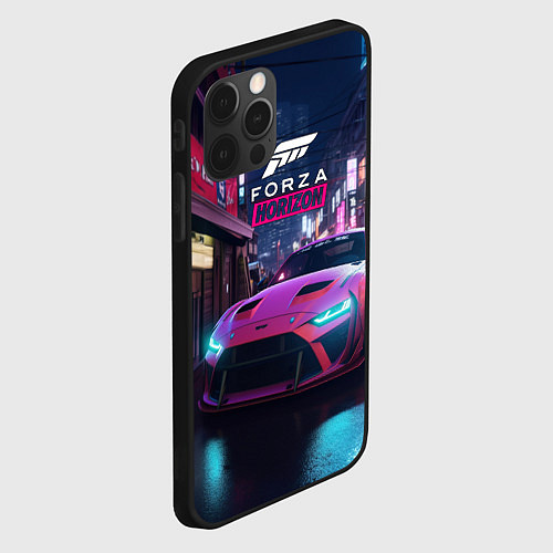 Чехол iPhone 12 Pro Max Forza night racing / 3D-Черный – фото 2