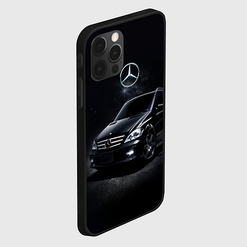 Чехол iPhone 12 Pro Max Mercedes black / 3D-Черный – фото 2