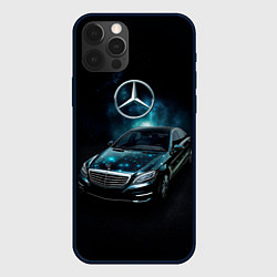Чехол для iPhone 12 Pro Max Mercedes Benz dark style, цвет: 3D-черный