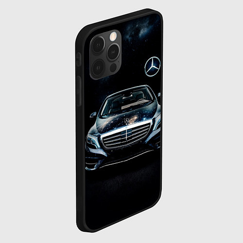 Чехол iPhone 12 Pro Max Mercedes Benz / 3D-Черный – фото 2