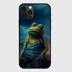 Чехол для iPhone 12 Pro Max Уставший Пепе, цвет: 3D-черный