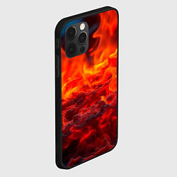 Чехол для iPhone 12 Pro Max Магма, цвет: 3D-черный — фото 2