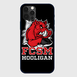 Чехол для iPhone 12 Pro Max FCSM hooligan, цвет: 3D-черный