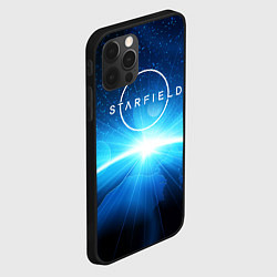 Чехол для iPhone 12 Pro Max Logo Starfield space, цвет: 3D-черный — фото 2