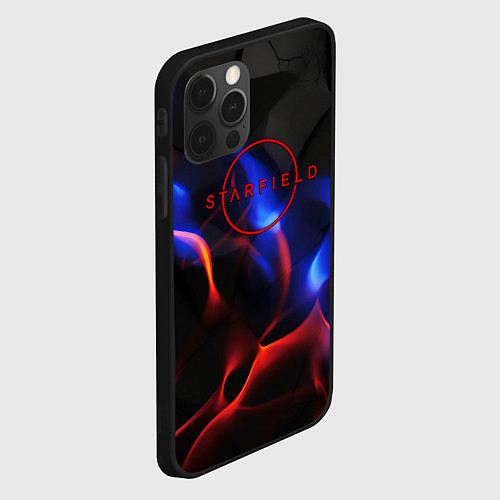 Чехол iPhone 12 Pro Max Starfield red logo / 3D-Черный – фото 2